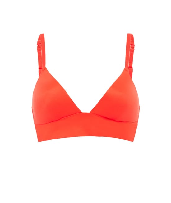 Soutien-gorge triangle en microfibre;