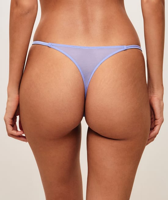 Embroidered mesh string;