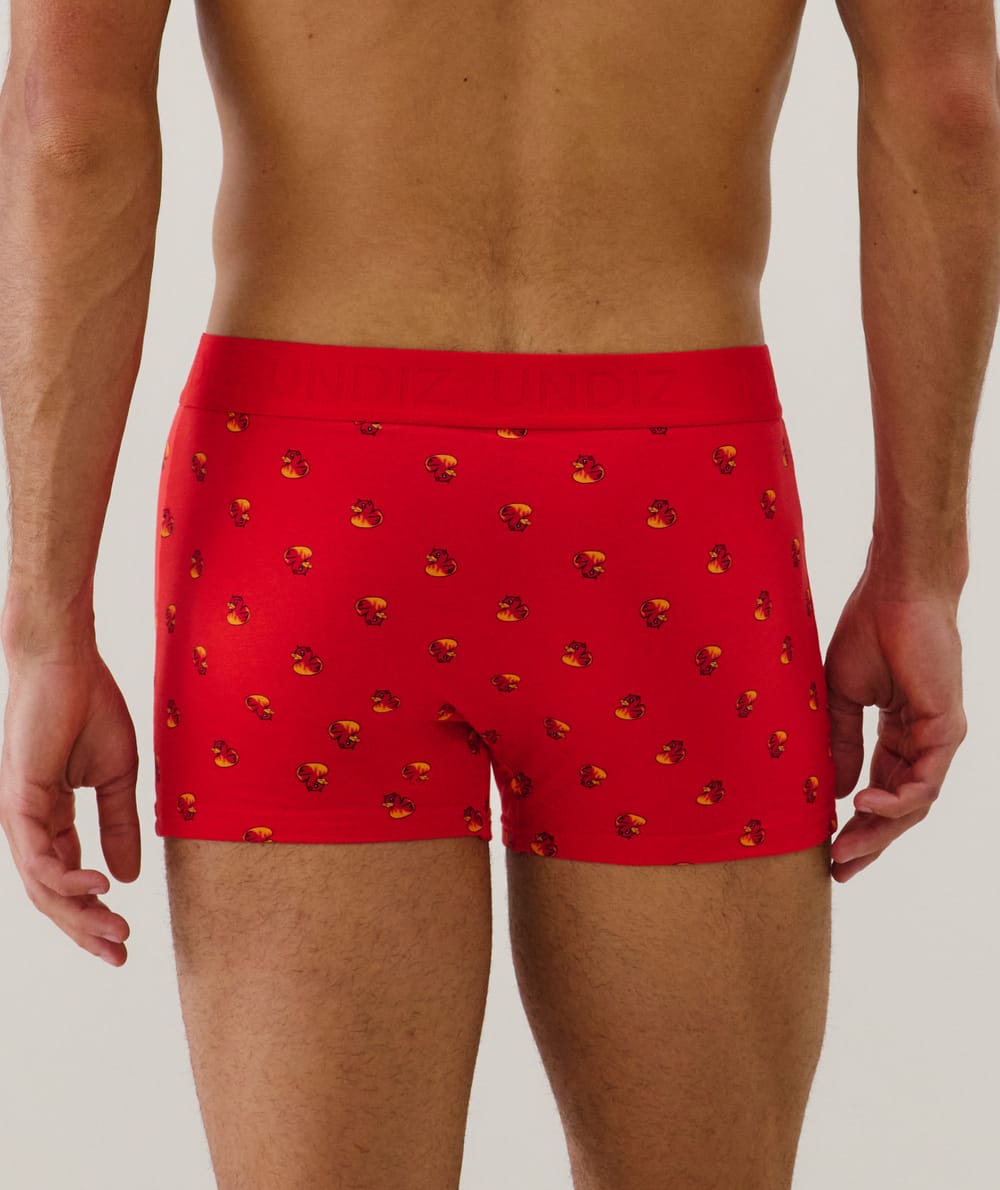 Boxer à motifs en coton;