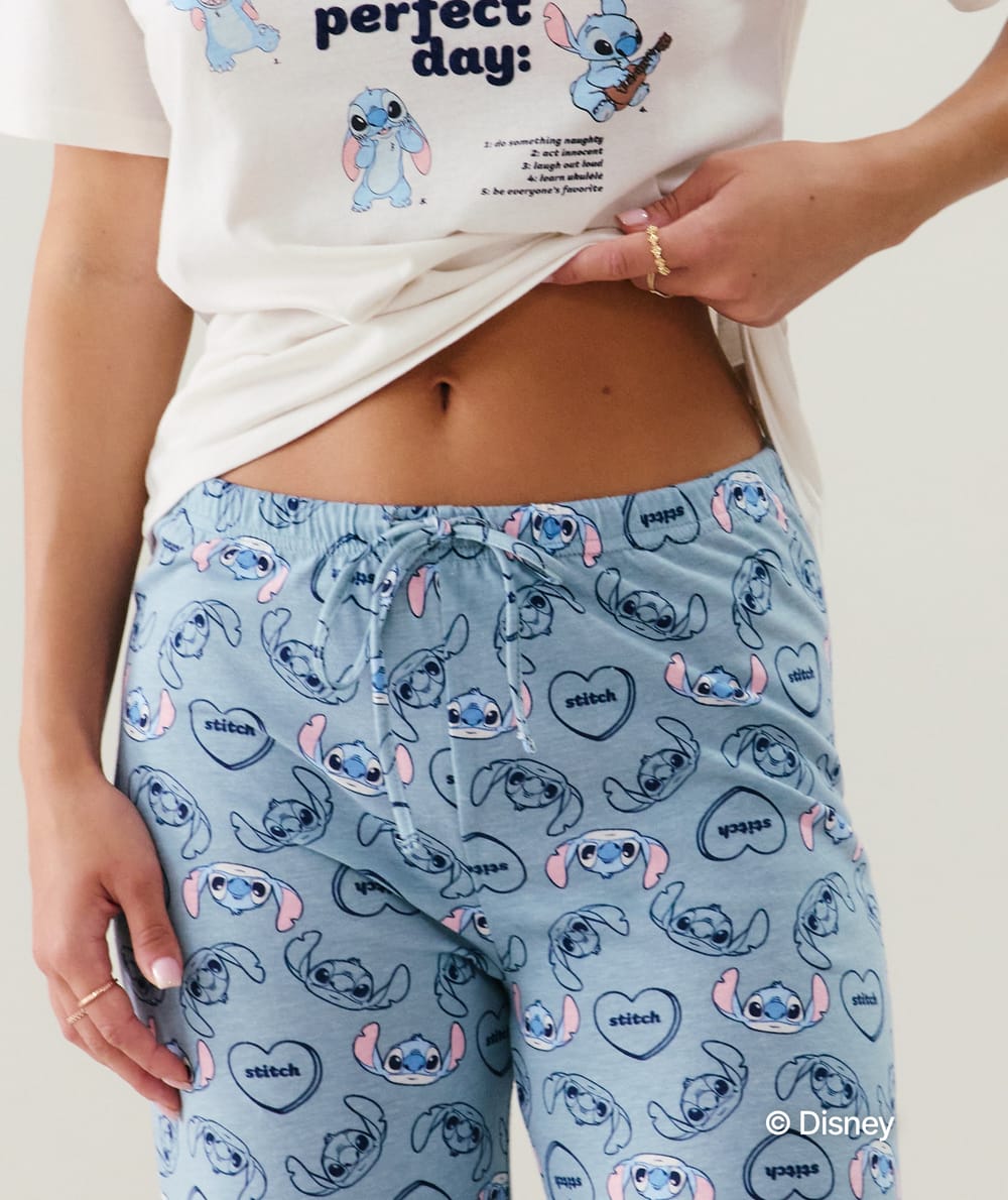 Stitch jersey trousers;