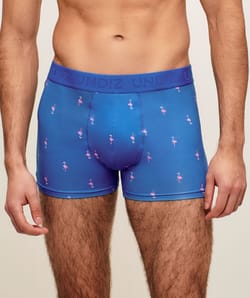 Boxer en microfibre motifs flamants roses;