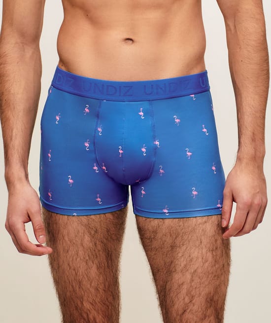 Boxer en microfibre motifs flamants roses;