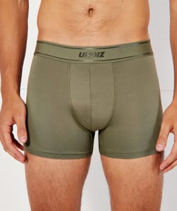 Effen boxershort van microvezel;