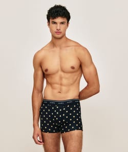 Printed cotton boxer;