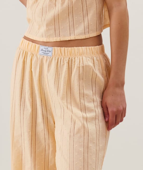 Rechte katoenen broek;
