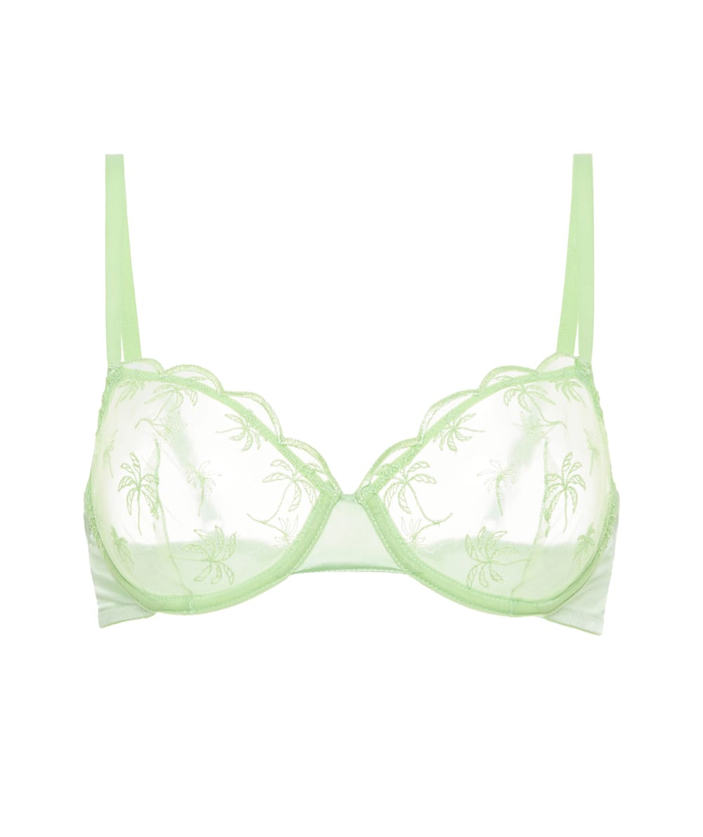 Soutien-gorge corbeille avec broderies;