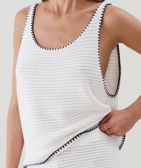 Gehaakte tanktop;