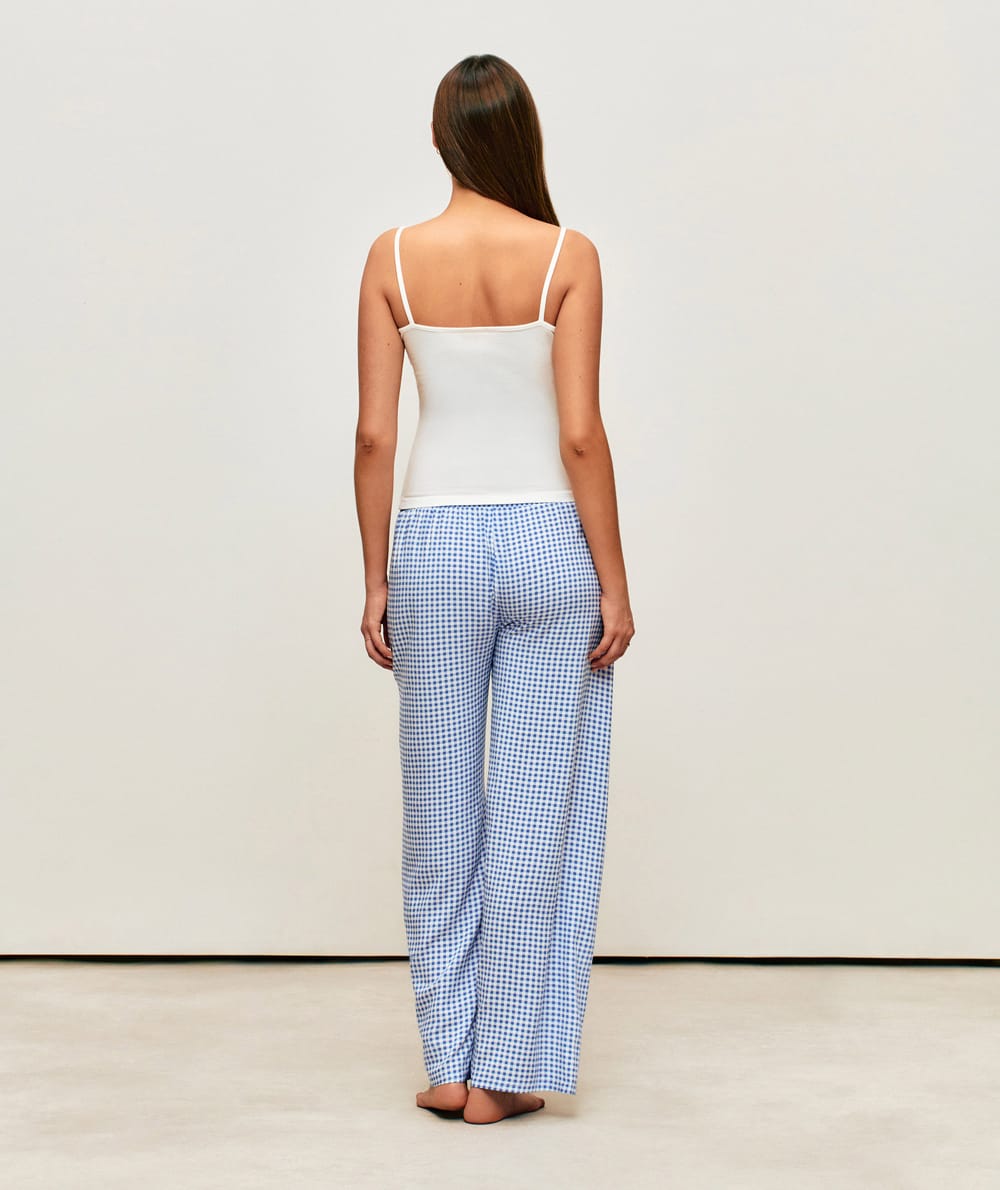 Pantalon de pyjama &agrave; carreaux;