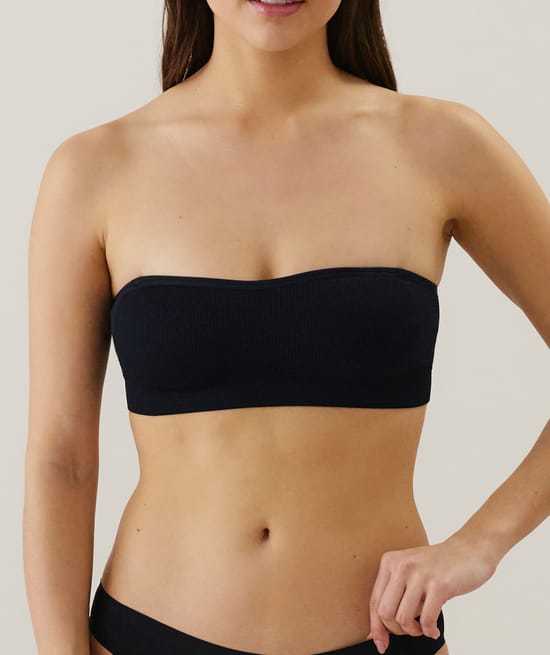 Seamless bandeau bra;