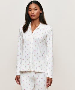 Patterned jersey pyjama set;