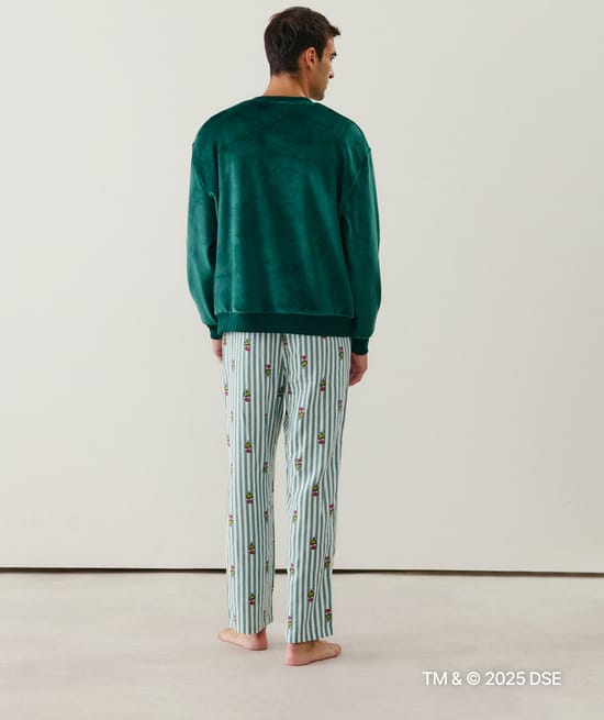 Grinch velour sweatshirt;