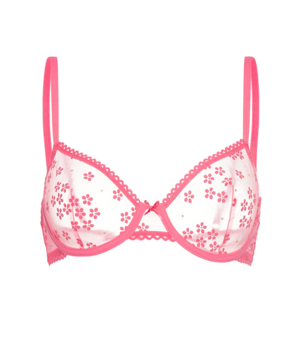 Soutien-gorge corbeille en dentelle;