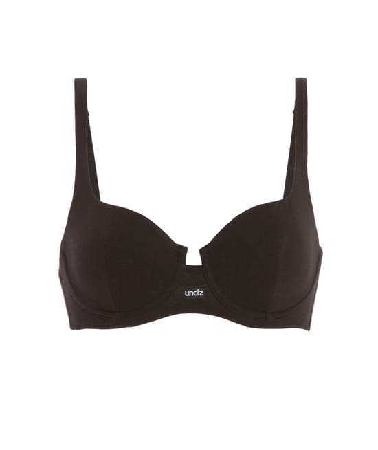 Organic cotton balconette bra;