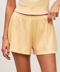 Pantalones cortos de jersey con peque&ntilde;os corazones;