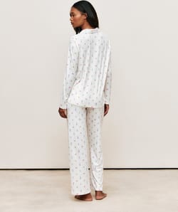Patterned jersey pyjama set;