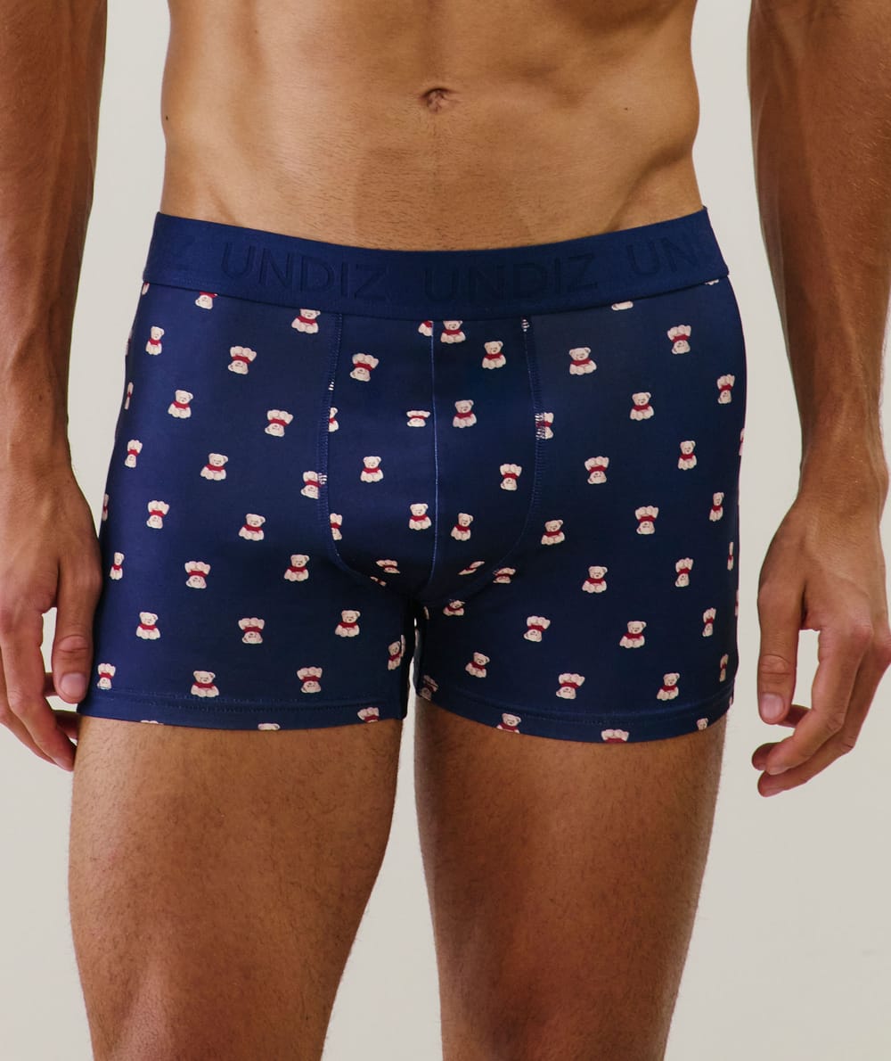 Boxer à motifs en coton;
