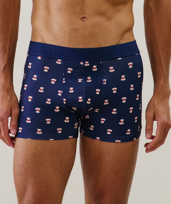 Cotton printed boxer shorts;