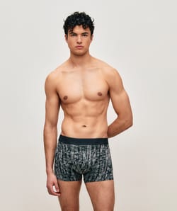 Boxer en coton &agrave; motifs;