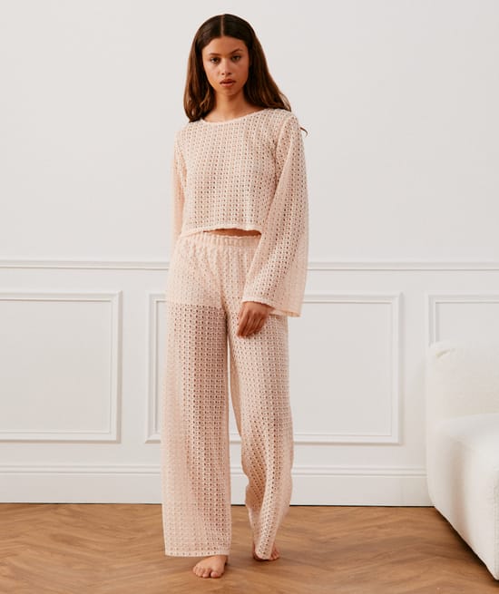 Pantalon en crochet;