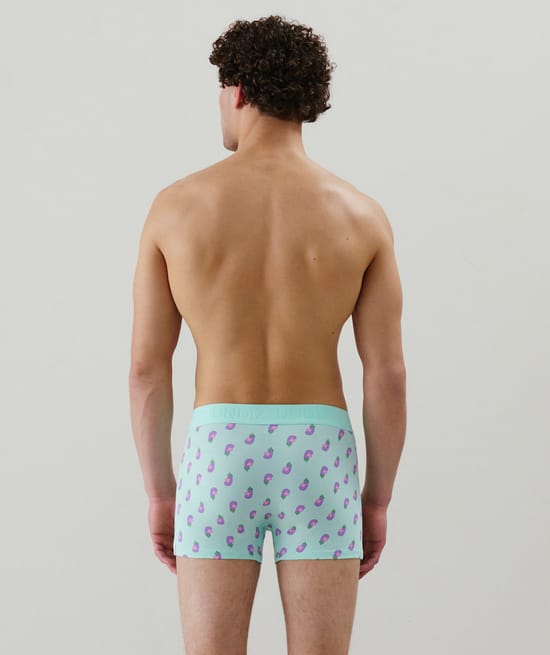 Cotton boxer shorts with pattern;