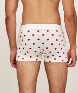 Printed cotton boxer apples;
