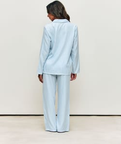 Camisa de franela a rayas;