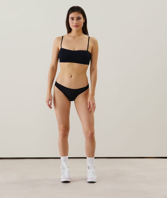 Seamless bandeau bra;