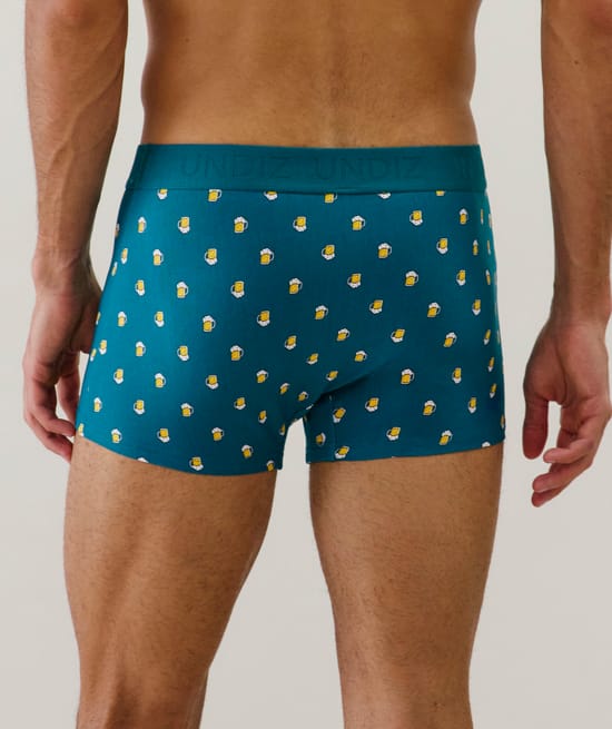 Cotton printed boxer shorts;