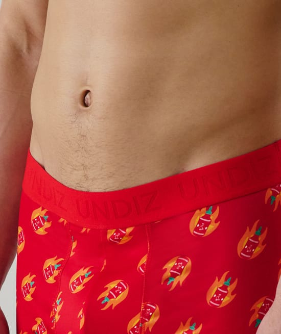 Boxer shorts with pattern;