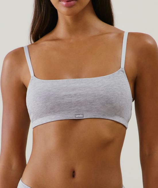 Organic cotton bralette;