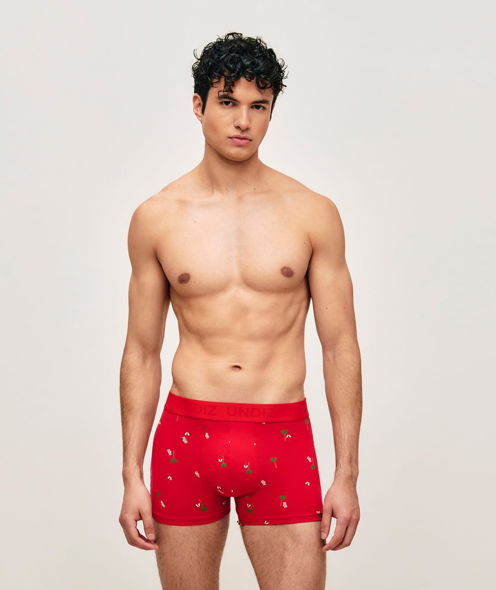 Boxer en coton motifs plage;