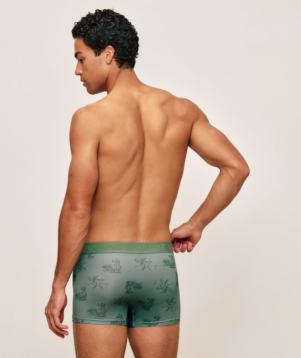 Boxer imprim&eacute; en microfibre;