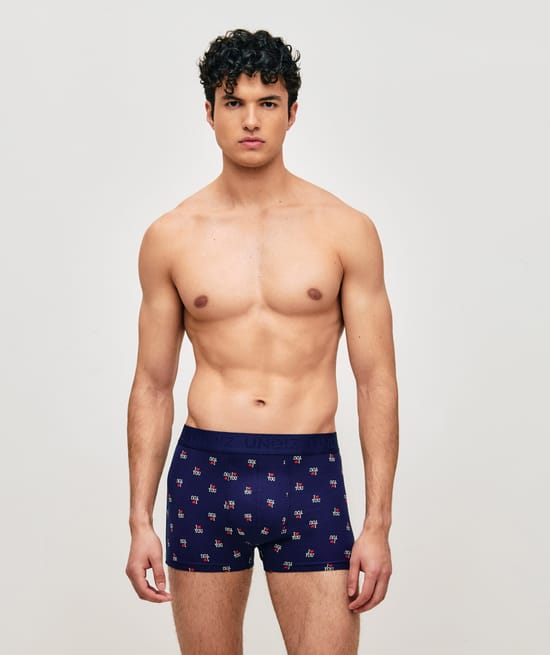 Boxer coton imprim&eacute; "I LOVE YOU;