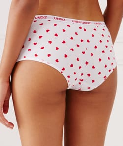 Short de algodón con corazones;