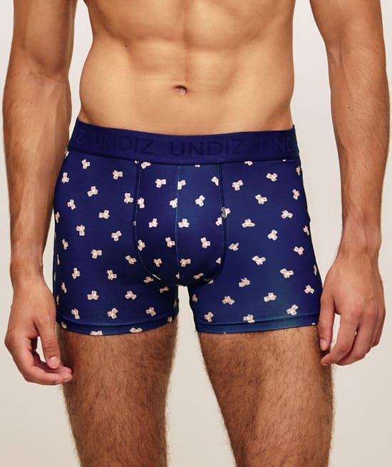 Printed microfiber boxer bears;