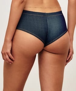 Culotte de maillot de bain cheeky effet jean;