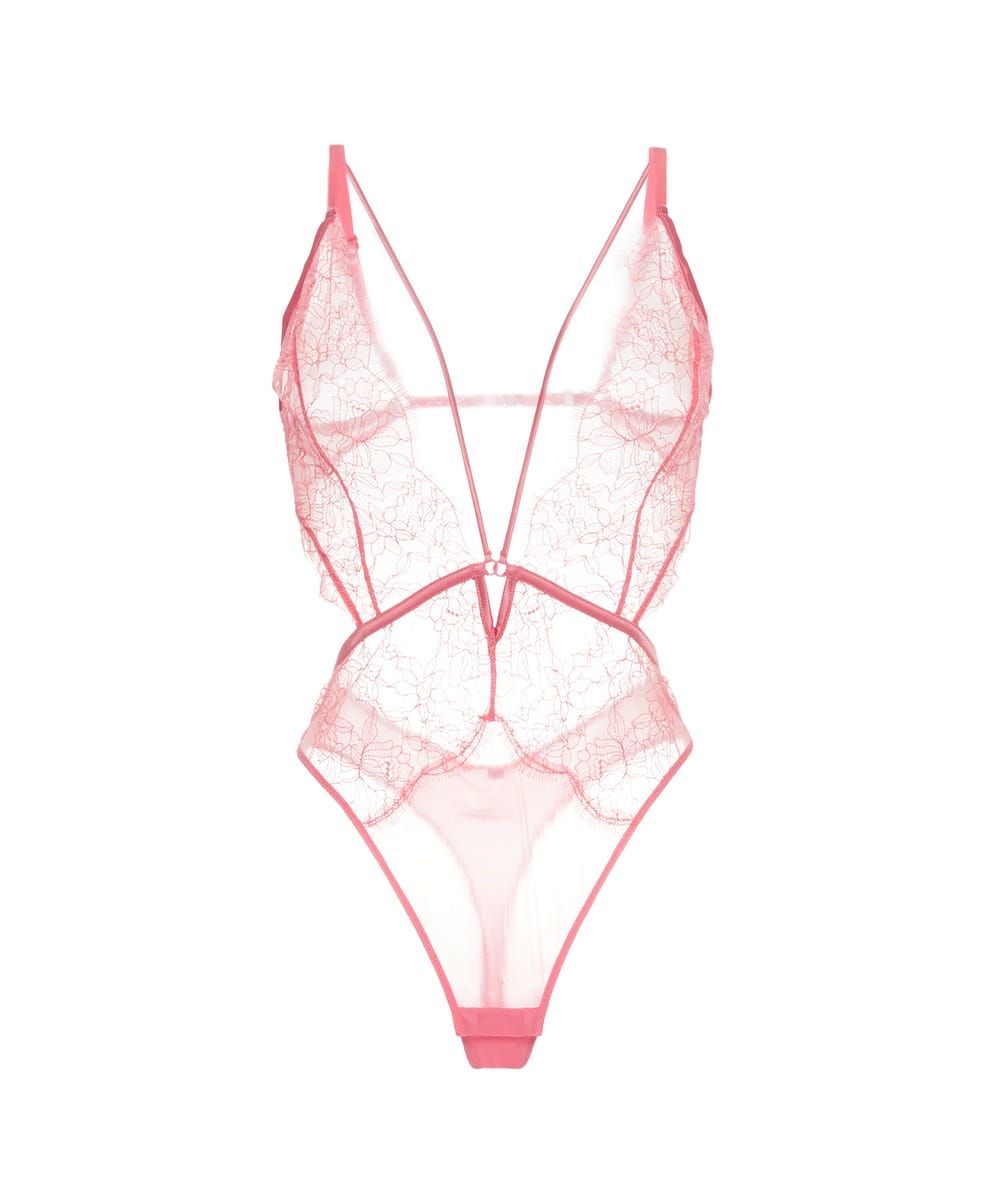 Lace bodysuit;