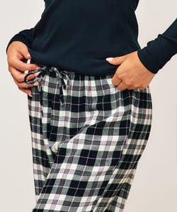 Plaid flannel pants;