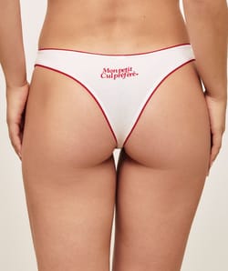 Thong in cotton "My favorite little butt;