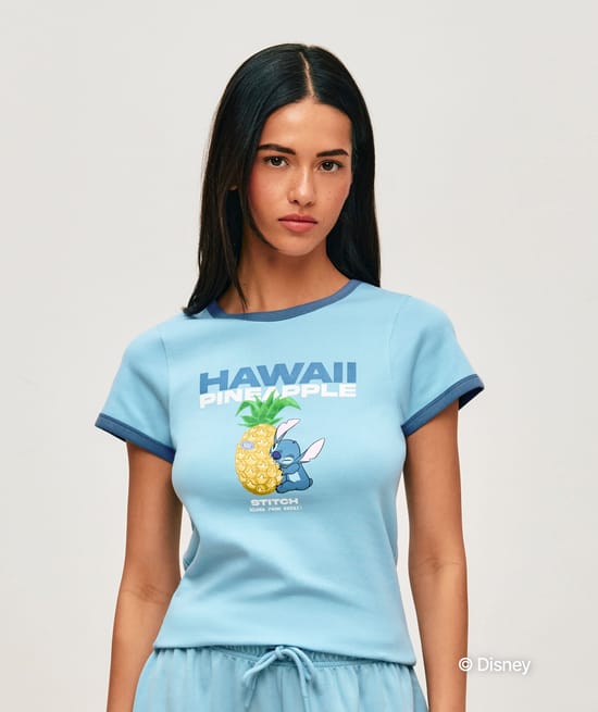 T-shirt en jersey Stitch;