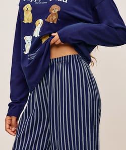 Dog pattern t-shirt and pants set;