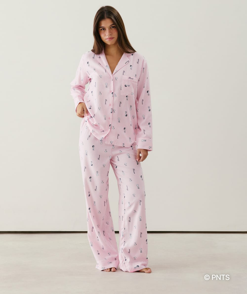 Pantalon en flanelle Snoopy;