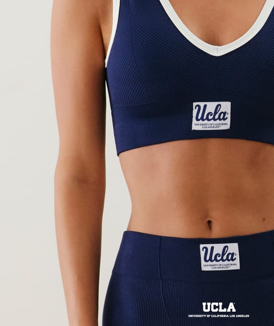 UCLA seamless bralette;