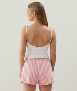 Short en jersey c&ocirc;tel&eacute;;