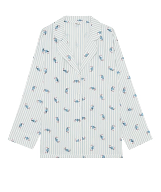 Stitch flannel shirt;