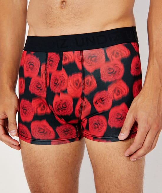 Microfibre patterned boxer shorts;