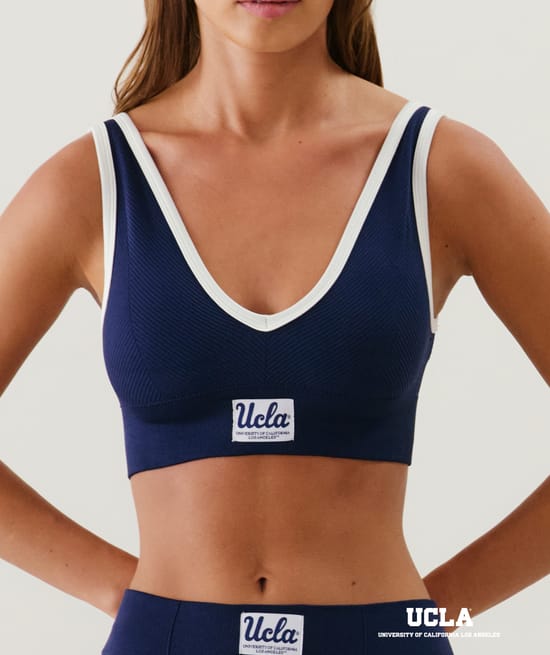 UCLA seamless bralette;