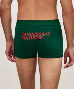 Boxer en coton à message;