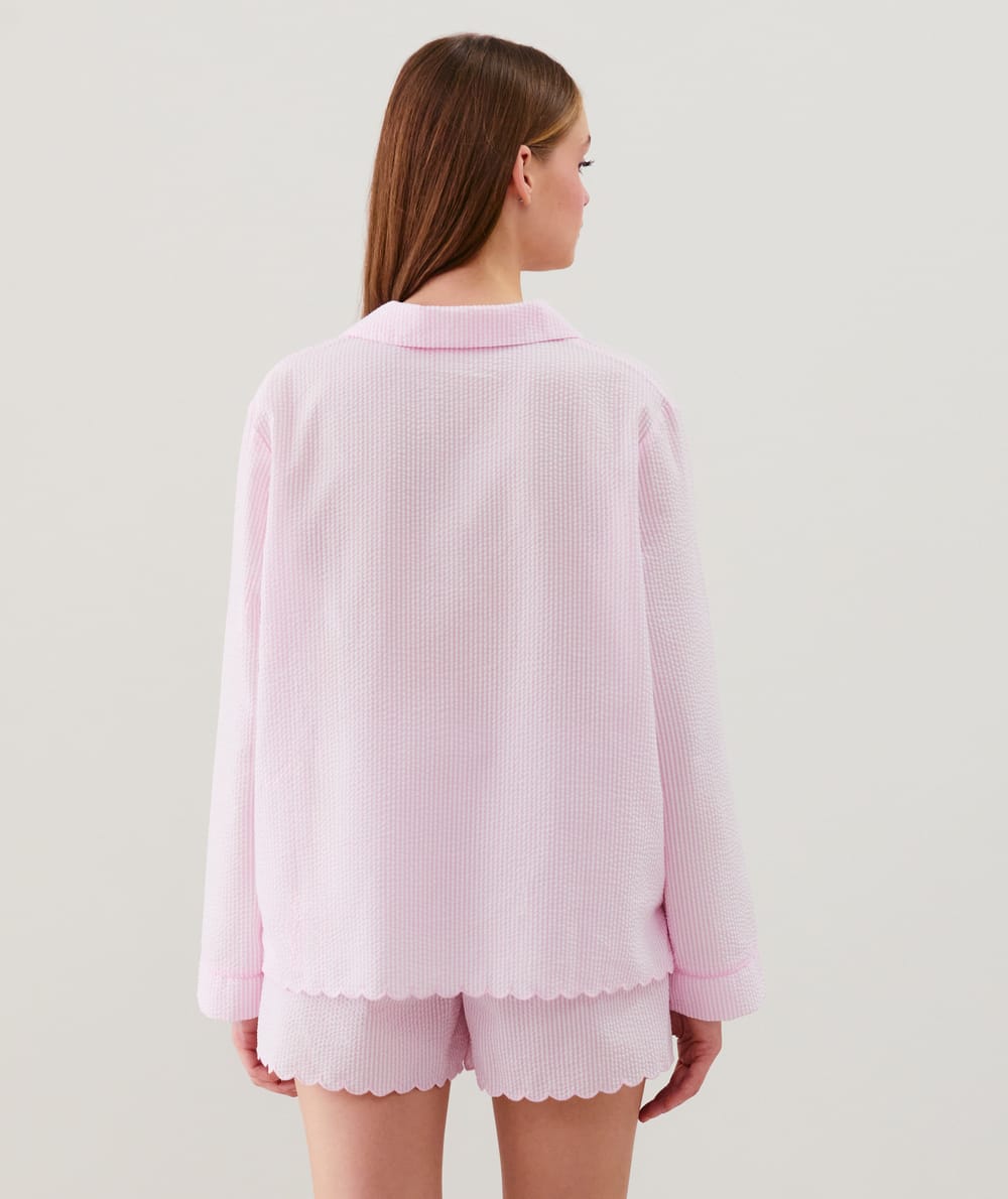 Short à rayures;