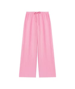Straight-leg trousers with linen effect;